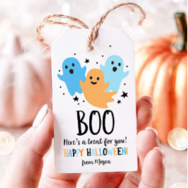 Halloween Schattigee Ghost Favoriet Tags Boo Treat Cadeaulabel