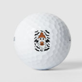 Halloween Schattigee Ghost Herfst Spooky Season Gi Golfballen (Voorkant)