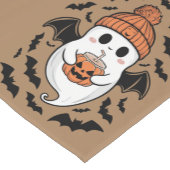 Halloween Schattigee Ghost Herfst Spooky Season Gi Korte Tafelloper (Hoek)