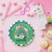 Halloween Schattigee Ghost Ice Hockey Party Papieren Bordje (Feest)