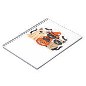Halloween Schattigee Ghost Pumpkin Cat Classic T-S Notitieboek (Linkerzijde)