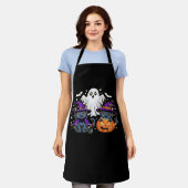 Halloween Schattigee Ghost Pumpkin Cat Classic T-S Schort (Gedragen)