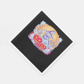 Halloween Schattigee Ghost Pumpkin Cat Classic T-s Servet (Hoek)