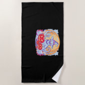 Halloween Schattigee Ghost Pumpkin Cat Classic T-s Strandlaken (Voorkant)