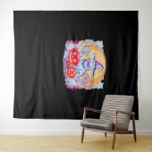 Halloween Schattigee Ghost Pumpkin Cat Classic T-s Wandkleed (In Situ (horizontaal))