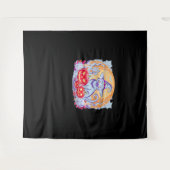 Halloween Schattigee Ghost Pumpkin Cat Classic T-s Wandkleed (Voorkant (horizontaal))