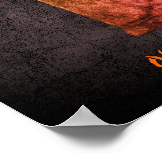 Halloween Schattigee Ghost Tombstone gepersonalise Poster (Hoek)