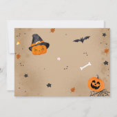 Halloween Schattigee Ghost Verjaardag Bedankkaart (Achterkant)