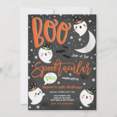 Halloween Schattigee Ghost Verjaardagsfeest Spookt Kaart (Voorkant)