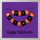 Halloween Schattigee grappige grillige Garland Poster (Voorkant)