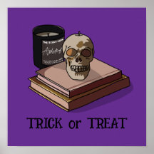 Halloween Schattigee grappige grillige schedel