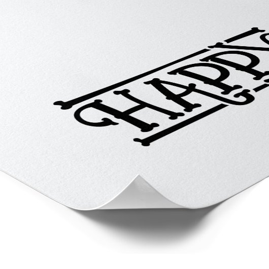 Halloween Schattigee grappige grillige zwarte kat Poster (Hoek)