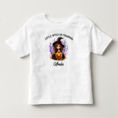 Halloween Schattigee heks in training peuter T-shi Kinder Shirts (Voorkant)