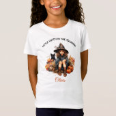 Halloween Schattigee heks naam meisje T-shirt (Voorkant)