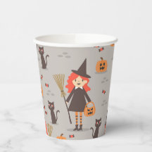 Halloween Schattigee heks, pompoen, zwarte kat