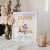 Halloween Schattigee heks verjaardag gunsten teken Poster