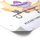 Halloween Schattigee heks verjaardag photobooth te Poster (Hoek)