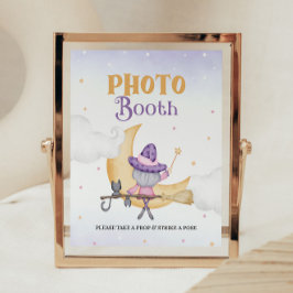 Halloween Schattigee heks verjaardag photobooth te Poster