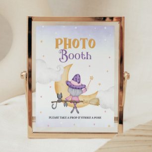 Halloween Schattigee heks verjaardag photobooth te Poster