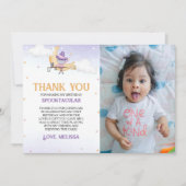 Halloween Schattigee heks verjaardagsfeest bedankk Kaart (Voorkant)