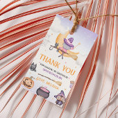 Halloween Schattigee heks verjaardagsfeest Cadeaulabel