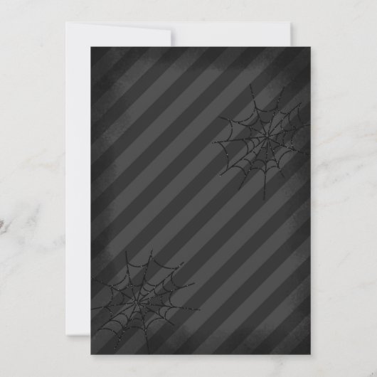 Halloween Schattigee heks verjaardagsfeest spookta Kaart (Achterkant)