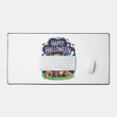 Halloween Schattigee Highland Koe (2) Bureaumat (Keyboard & Muis)