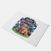 Halloween Schattigee Highland Koe (2) Deurmat (Schuin)