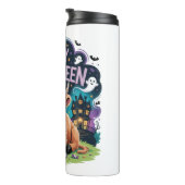 Halloween Schattigee Highland Koe (2) Thermosbeker (Geroteerd rechts)