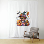 Halloween Schattigee Highland Koe Wandkleed (In situ)