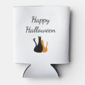 Halloween Schattigee katten tekenen Oranje zwarte Blikjeskoeler (Voorkant)