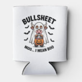 Halloween Schattigee Koe in Ghost Blikjeskoeler (Voorkant)