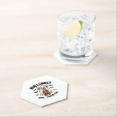 Halloween Schattigee Koe in Ghost Kartonnen Onderzetters (Insitu)