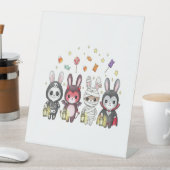 Halloween Schattigee konijnenkostuum Reclamebord Met Voetstuk (Insitu)