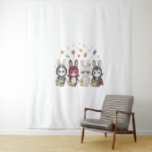 Halloween Schattigee konijnenkostuum Wandkleed (In situ)