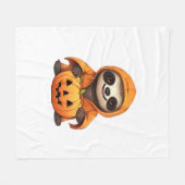 Halloween Schattigee Luiaard Classic T-shirt Fleece Deken (Voorkant (Horizontaal))