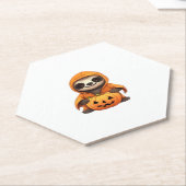 Halloween Schattigee Luiaard Classic T-shirt Kartonnen Onderzetters (Schuin)