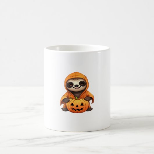 Halloween Schattigee Luiaard Classic T-shirt Koffiemok (Center)