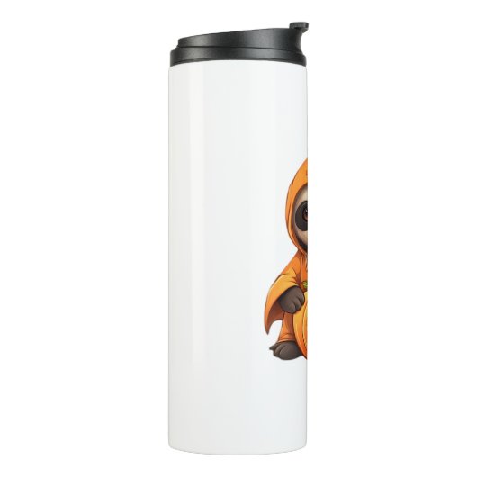 Halloween Schattigee Luiaard Classic T-shirt Thermosbeker (Gedraaid links)