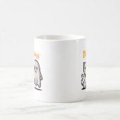 Halloween Schattigee maar griezelige spook & kat k Koffiemok (Center)