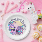 Halloween Schattigee schedel Papieren Bordje (Feest)