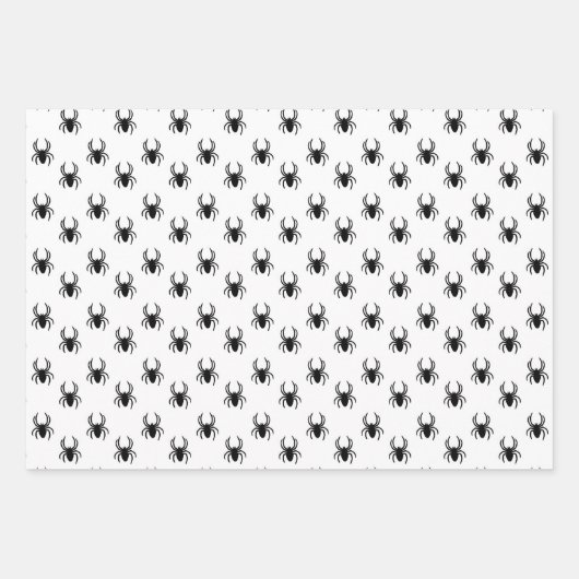 Halloween Schattigee Spinnen Inpakpapier Vel (Voorkant 3)