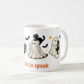 Halloween Schattigee Spooky Ghost Cat - Herfst Gif Koffiemok (Voorkant rechts)