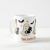 Halloween Schattigee Spooky Ghost Cat - Herfst Gif Koffiemok (Voorkant links)