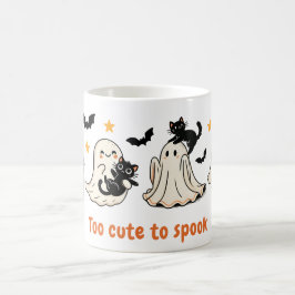Halloween Schattigee Spooky Ghost Cat - Herfst Gif Koffiemok