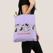 Halloween Schattigee Spooky Ghost Cat - Herfst Gif Tote Bag (Dichtbij)