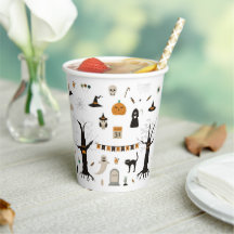 Halloween Schattigee Spooky Ghost Witch Pompoen