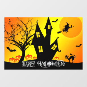 Halloween Schattigee Spooky Whimsical Witch Sinaas Raamsticker