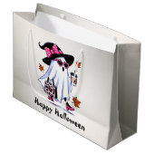 Halloween Schattigee stijlvolle heks spook koffiek Groot Cadeauzakje (Voorkant Gekanteld)
