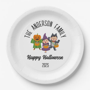 Halloween Schattigee Trick or treat gepersonalisee Papieren Bordje